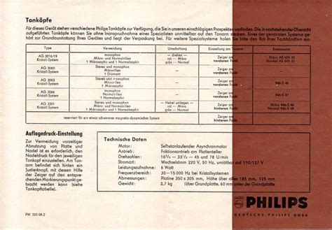Philips Stereo-Plattenwechsler NG1300 – Radiomuseum-bocket.de