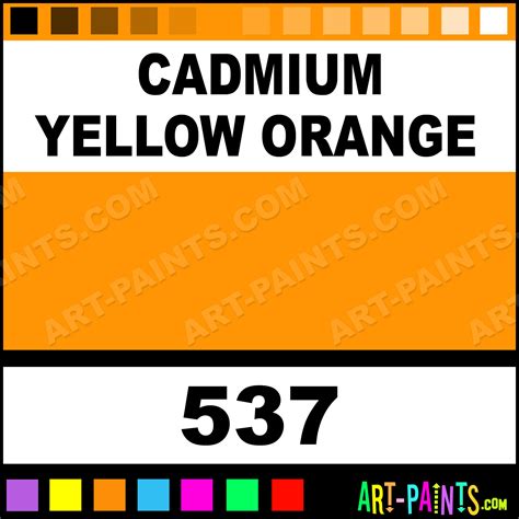 Cadmium Yellow Orange Colors Oil Paints - 537 - Cadmium Yellow Orange ...