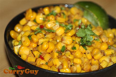 Spicy Indian Corn - Indian Corn THE CURRY GUY