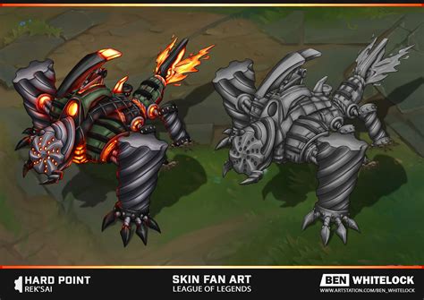 ArtStation - Hard Point Rek'Sai - Fan Skin Concept