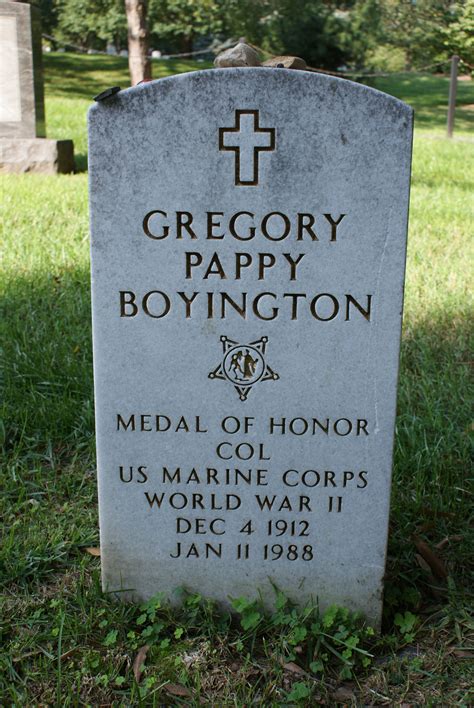 COL Gregory H. “Pappy” Boyington (1912-1988) - Find A Grave Memorial | Medal of honor recipients ...