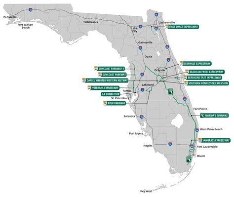 Florida S Turnpike System Maps Florida S Turnpike | Maps Of Florida