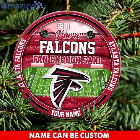 Atlanta Falcons Nfl Christmas Ornament Custom Name For Fans - Behindgift