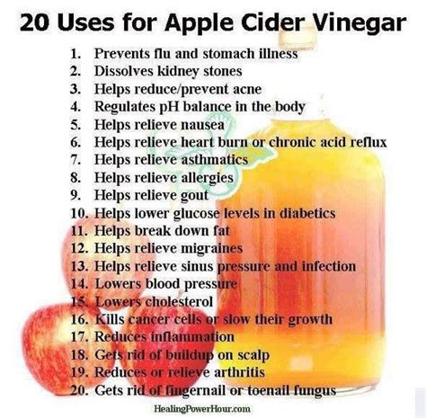 Apple cider vinegar health benefits | Heres to your health | Pinterest