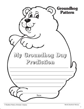 Groundhog Day Pop-Up Craft And Prediction Bulletin Board ...