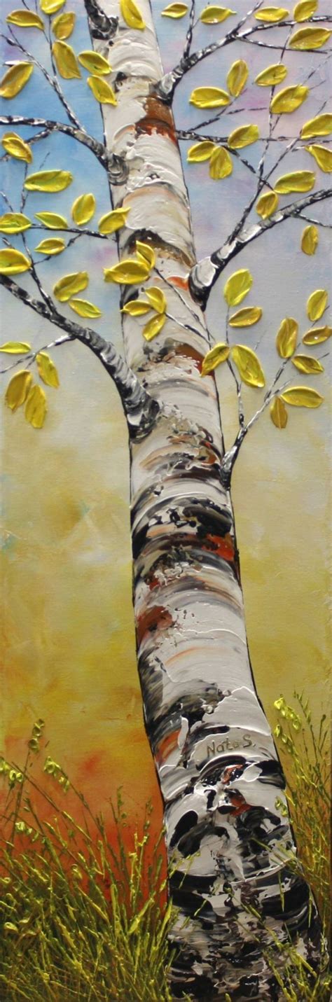 Birch Tree Painting by Nataliya Stupak | Saatchi Art | Birch tree art ...