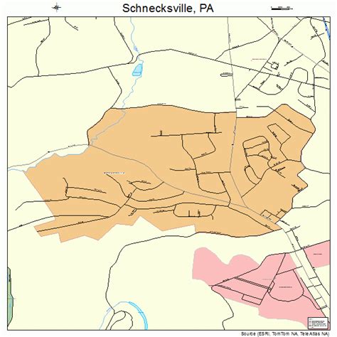 Schnecksville Pennsylvania Street Map 4268192