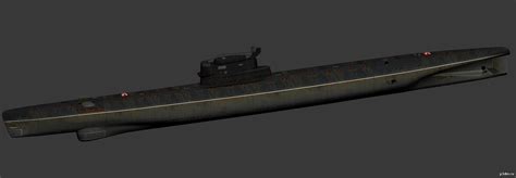 Whiskey-class submarine 3D Model - 3DHunt.co