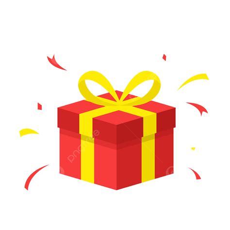 Red Gift Vector Illustration, Gift, Red, Gift Box PNG and Vector with Transparent Background for ...