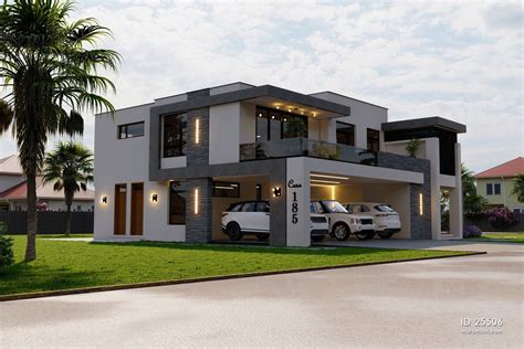 Double Storey House Design Double Story 4 Bedroom House Plan Modern - Vrogue
