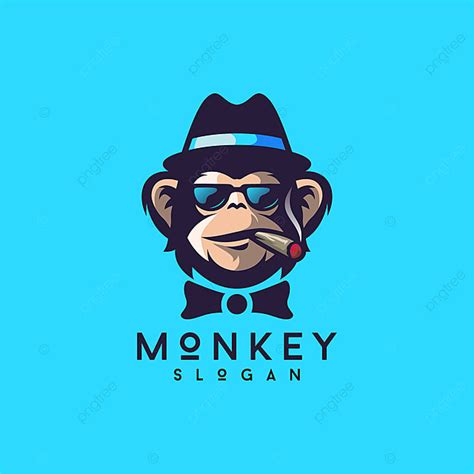 Cool Monkey Logo Design Vector Illustrator Template Download on Pngtree