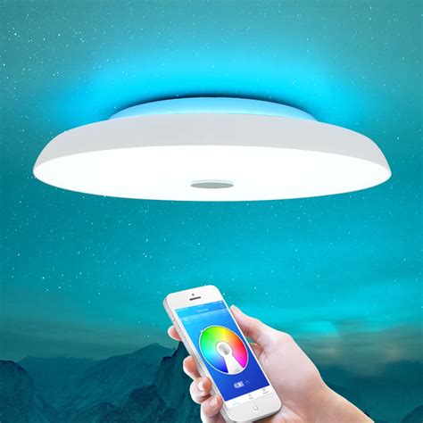 Modern LED ceiling Lights Dimmable 36W 48W 72W APP Remote control ...