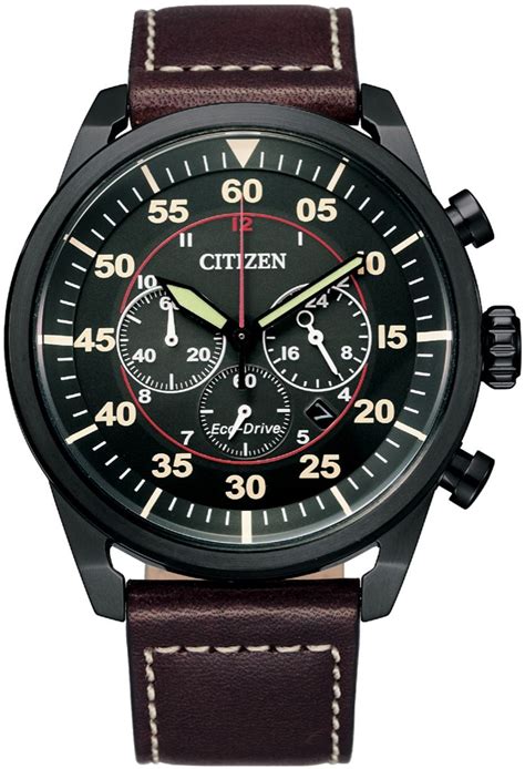 Citizen Eco-Drive Multi-Dial Chronograph Black IP Gents Watch | Royal Tempus