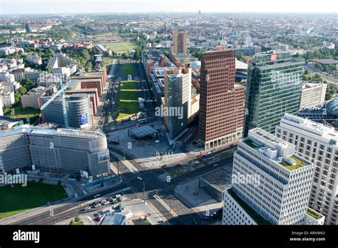 Aerial view of Potsdamer Platz in Berlin Germany Stock Photo: 5256546 - Alamy