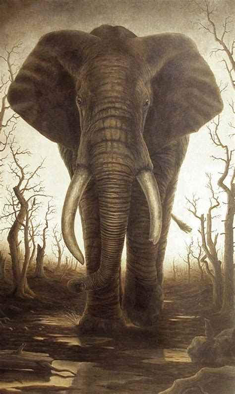 17 Best images about Elephants: Illustrations (realistic) on Pinterest ...