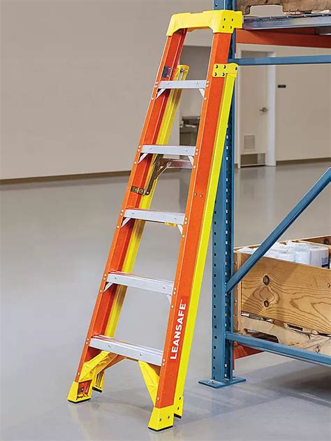 Fiberglass LeanSafe™ Ladders in Stock - Uline