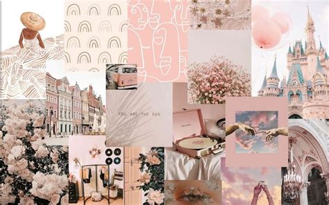 Pink/Beige MacBook wallpaper collage | Macbook wallpaper, Laptop wallpaper, Cute desktop wallpaper