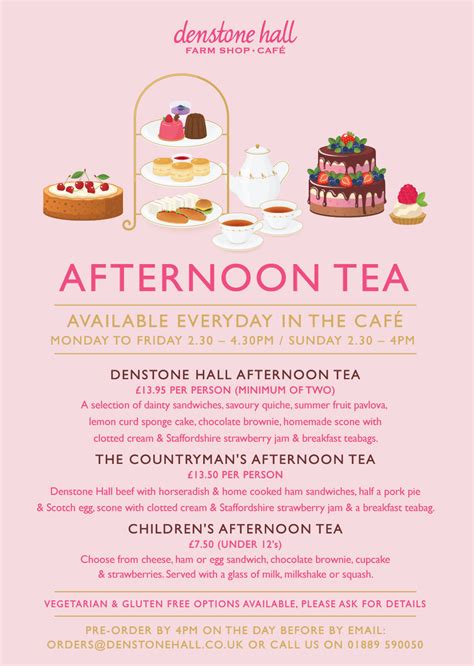 Afternoon Tea – Denstone Hall Farm Shop & Cafe