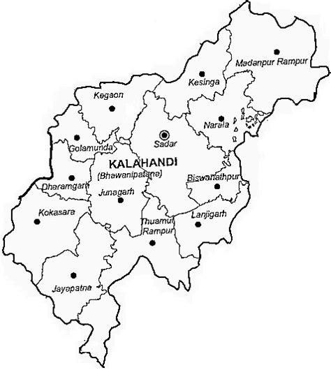 Kalahandi District | Kalahandi District Map