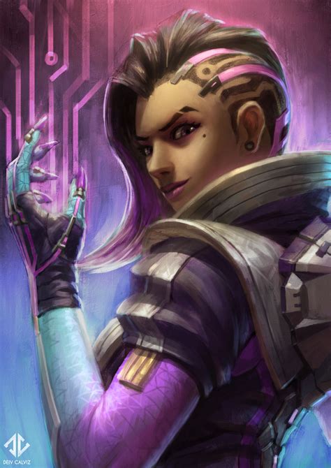 Sombra Fan Art - Overwatch by DeivCalviz on DeviantArt