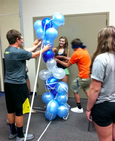 An activity that consists of building the tallest structure with balloons and tape! {Lowry High ...