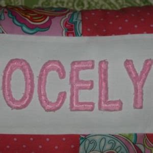 Chenille/raggy Font Machine Embroidery Designs-instant DOWNLOAD - Etsy