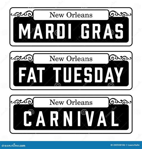 New Orleans French Quarter Downtown City Neighborhood Street Signs Historic Iconic Vieux Carre ...