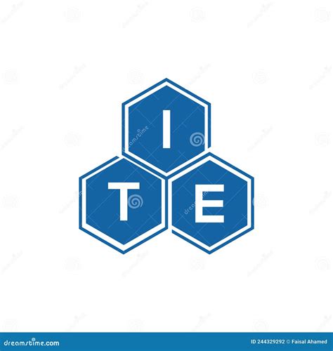 ITE Letter Logo Design on White Background.ITE Creative Initials Letter ...