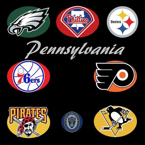 Pennsylvania Pro Sport Teams Mixed Media by Movie Poster Prints - Pixels