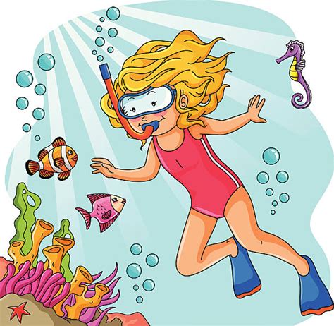 Best Cartoon Of People Swimming Underwater Illustrations, Royalty-Free Vector Graphics & Clip ...