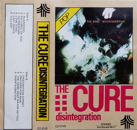 The Cure - Disintegration (Cassette, Album, Unofficial Release) | Discogs