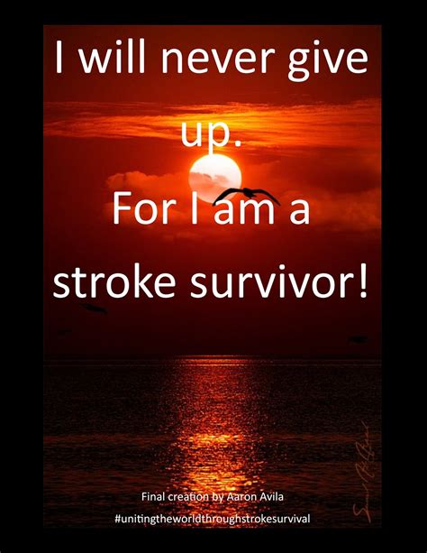 Second Chance Stroke Survivors Worldwide : AARON'S INSPIRATIONAL QUOTE OF THE DAY 12/3/15