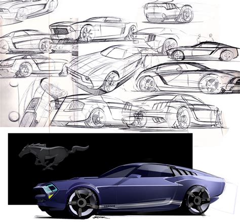 Vette vs. Stang | Car design, Concept cars, Car design sketch