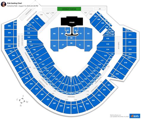 Comerica Park Concert Seating Chart - RateYourSeats.com