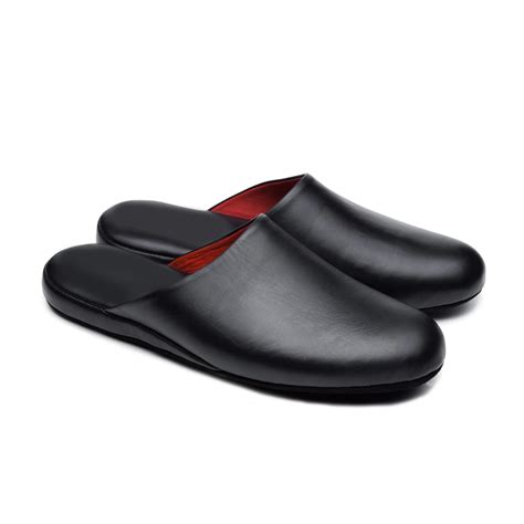 Mens Leather Slippers, House Slippers With Arch Support for Men ...