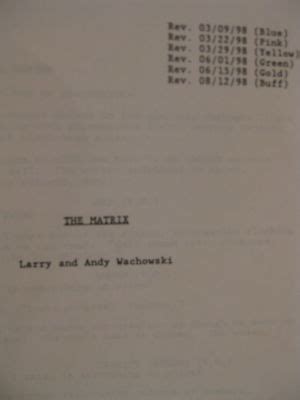 THE MATRIX SCREENPLAY SCRIPT Keanu Reeves | #169323257