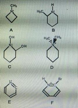 Divide the compounds below into groups of chiral and achiral species ...