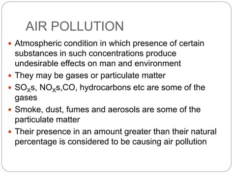 Air Pollution - control methods | PPT