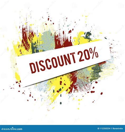 Discount-color-white stock illustration. Illustration of shop - 112350254