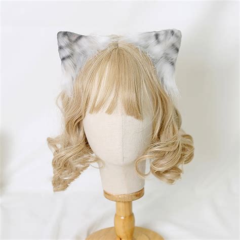 Plush Cat Ear Hair Clips Tabby Cat Ear Hair Clips Handmade | Etsy