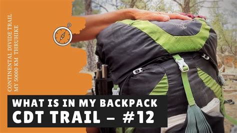 CDT Trail #12 - CDT gear - YouTube