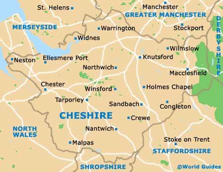 Cheshire Uk Map - Zip Code Map