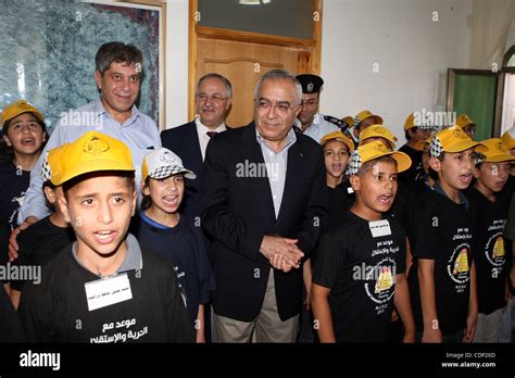 Palestinian Prime Minister, Salam Fayyad attends the opening ...