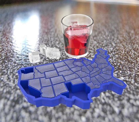 United States Shaped Ice Cube Tray