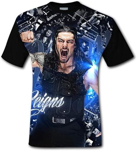 Roman Reigns Men's Top T-Shirt Fashion Short Sleeve Tee Shirts for Men: Amazon.co.uk: Clothing