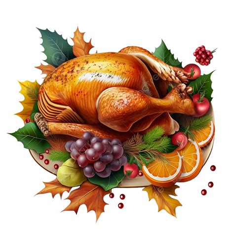 Thanksgiving Turkey Day Dinner Food On Plate With Vagetable Concept, Thanksgiving Turkey Day ...