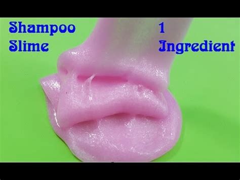 Shampoo Slime 1 Ingredient ! DIY Slime 1 ingredient Easy - YouTube