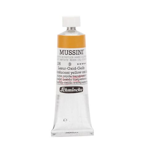 Schmincke Mussini Translucent Yellow Oxide Oil Paint 35 ml