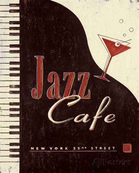 Jazz Club Posters by Marco Fabiano at AllPosters.com | Jazz cafe, Jazz poster, Jazz