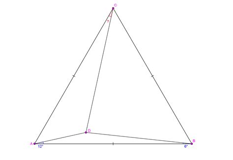 geometry - Finding an angle between side and a segment from specified ...